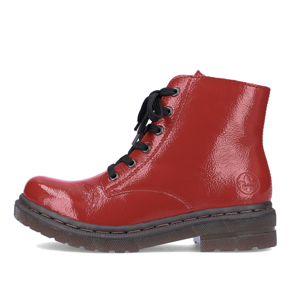 detail Dámska členková obuv RIEKER 78240-33 červená W2