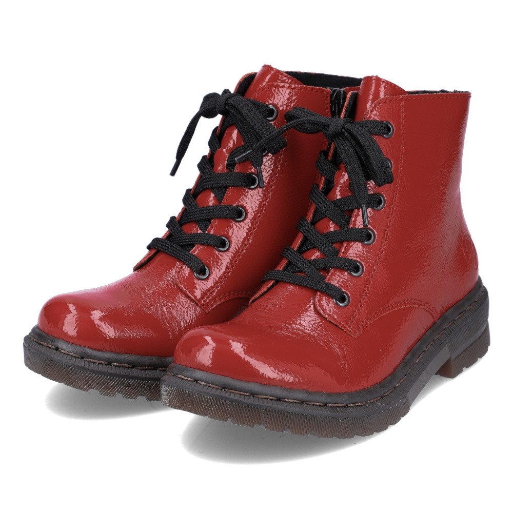 detail Dámska členková obuv RIEKER 78240-33 červená W2