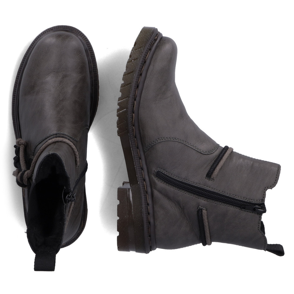 detail Dámská kotníková obuv RIEKER 78272-45 šedá W2