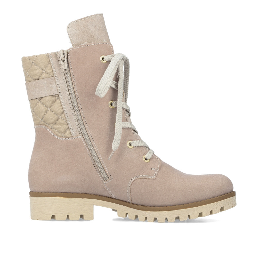 detail Dámská kotníková obuv RIEKER 78523-60 béžová W2