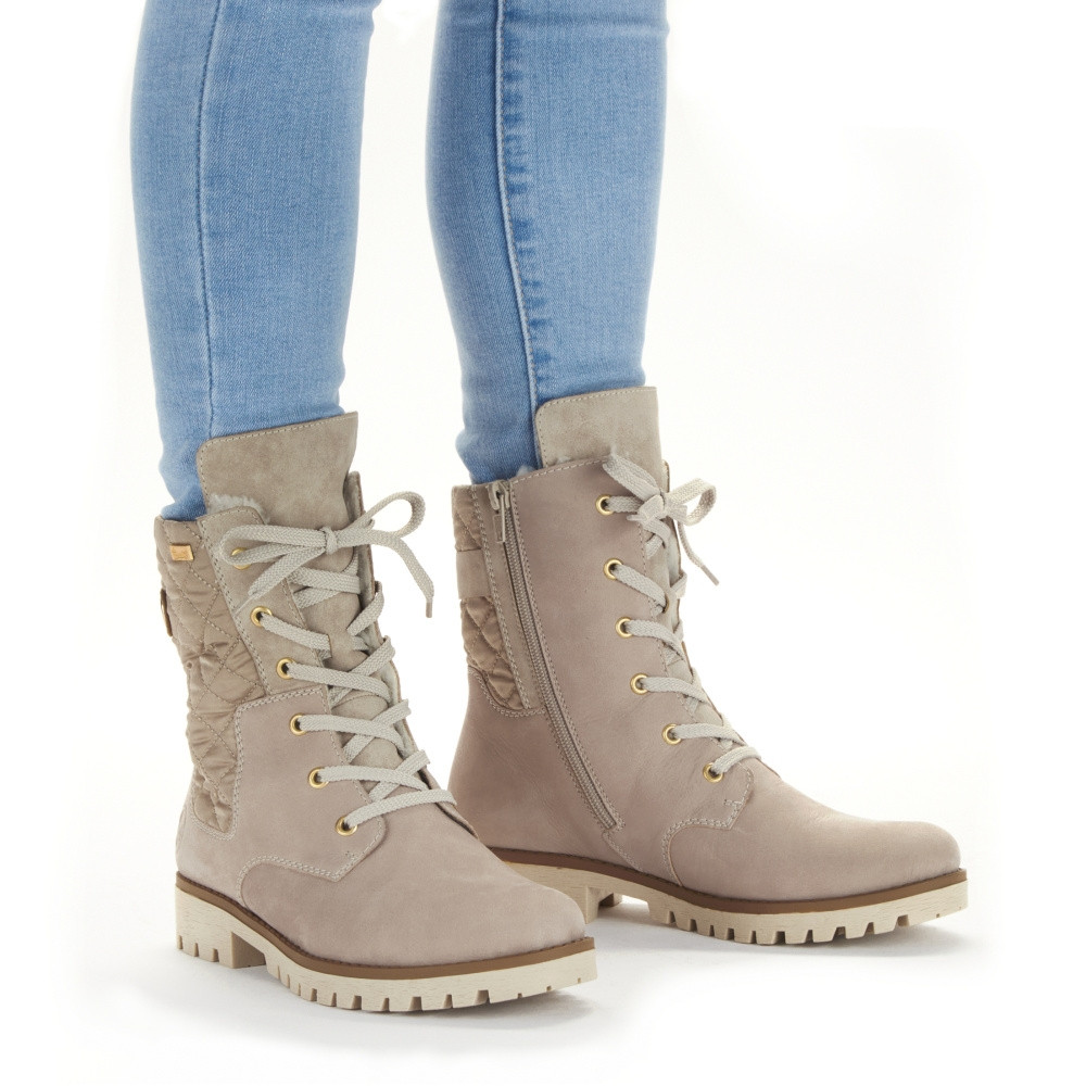 detail Dámská kotníková obuv RIEKER 78523-60 béžová W2