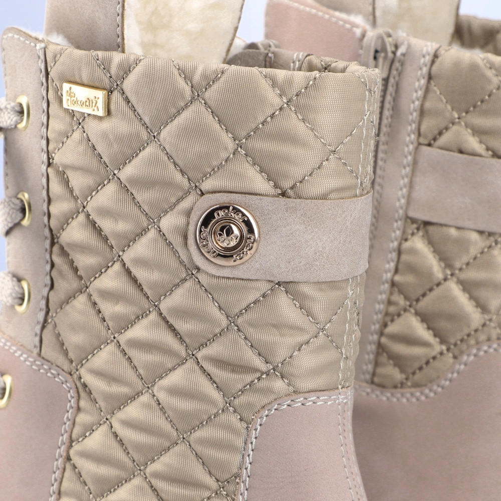 detail Dámská kotníková obuv RIEKER 78523-60 béžová W2