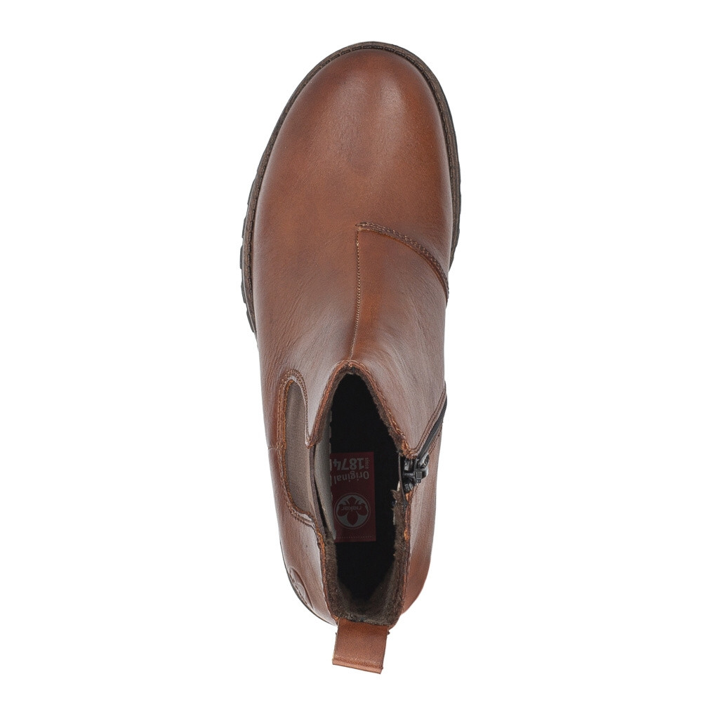 detail Dámská kotníková obuv RIEKER 78552-25 hnědá W4