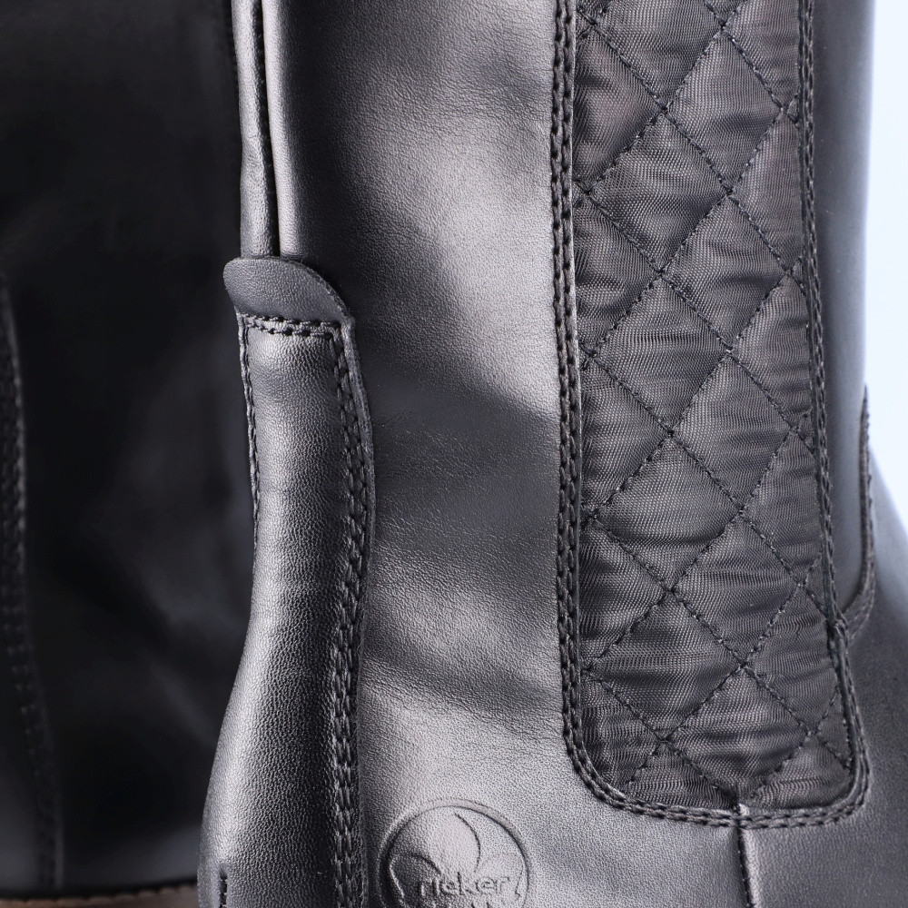 detail Dámska členková obuv RIEKER 78580-00 čierna W2