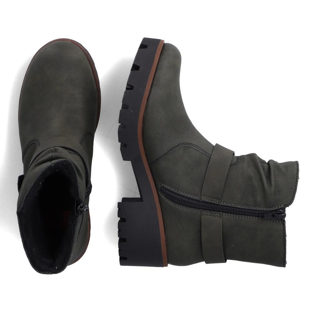 detail Dámská obuv RIEKER RIE-10303041-W2 zelená