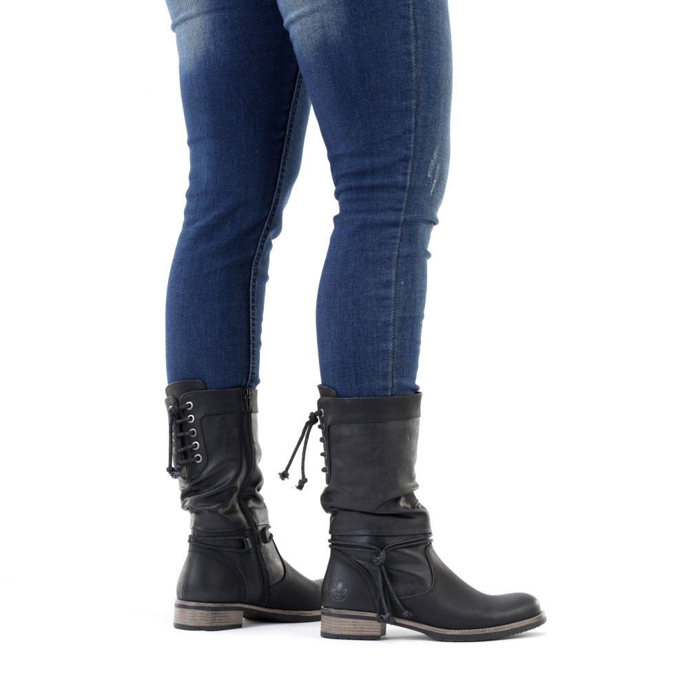 detail Dámské kozačky RIEKER RIE-10303051-W2 černá