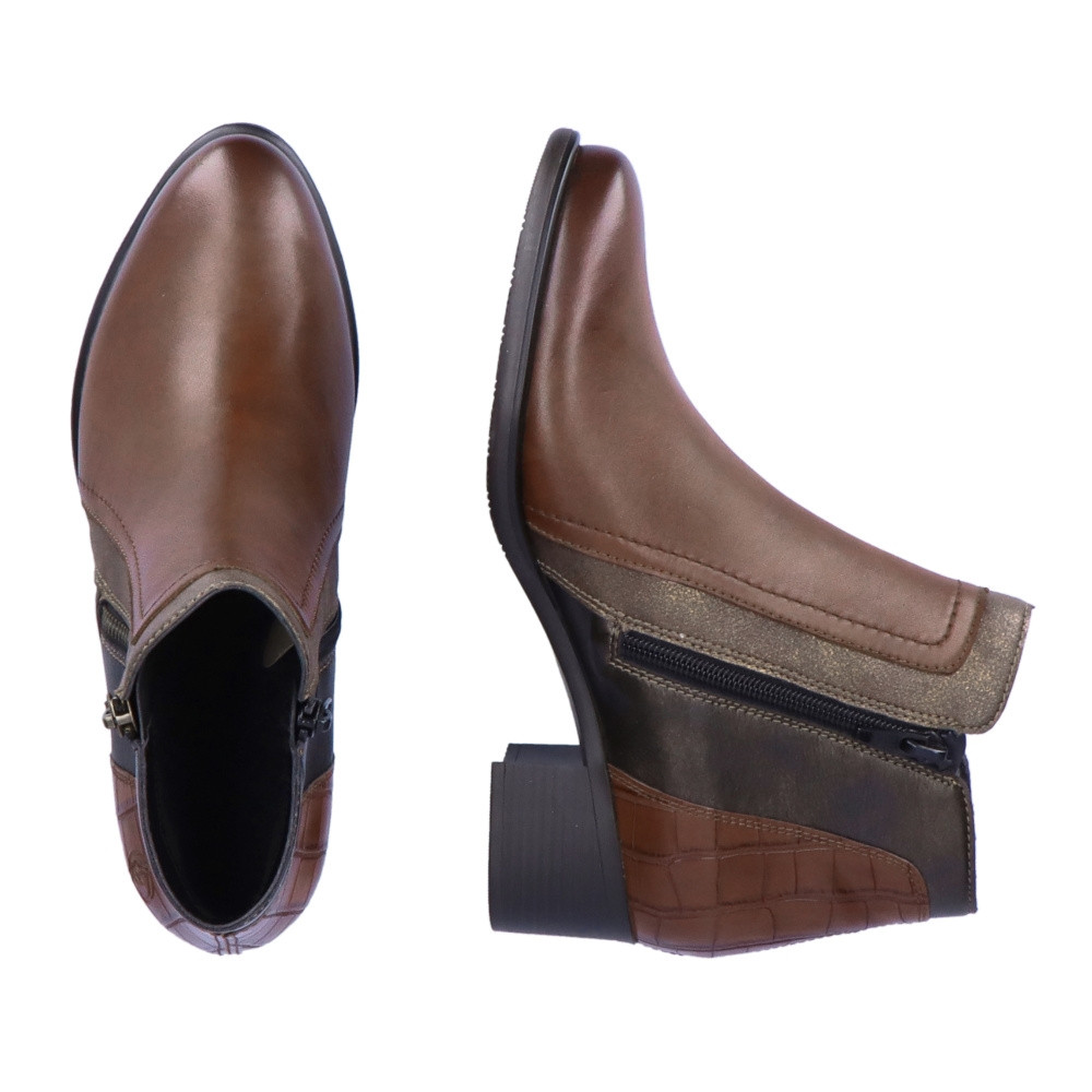 detail Dámská kotníková obuv REMONTE R5172-23 hnědá W4