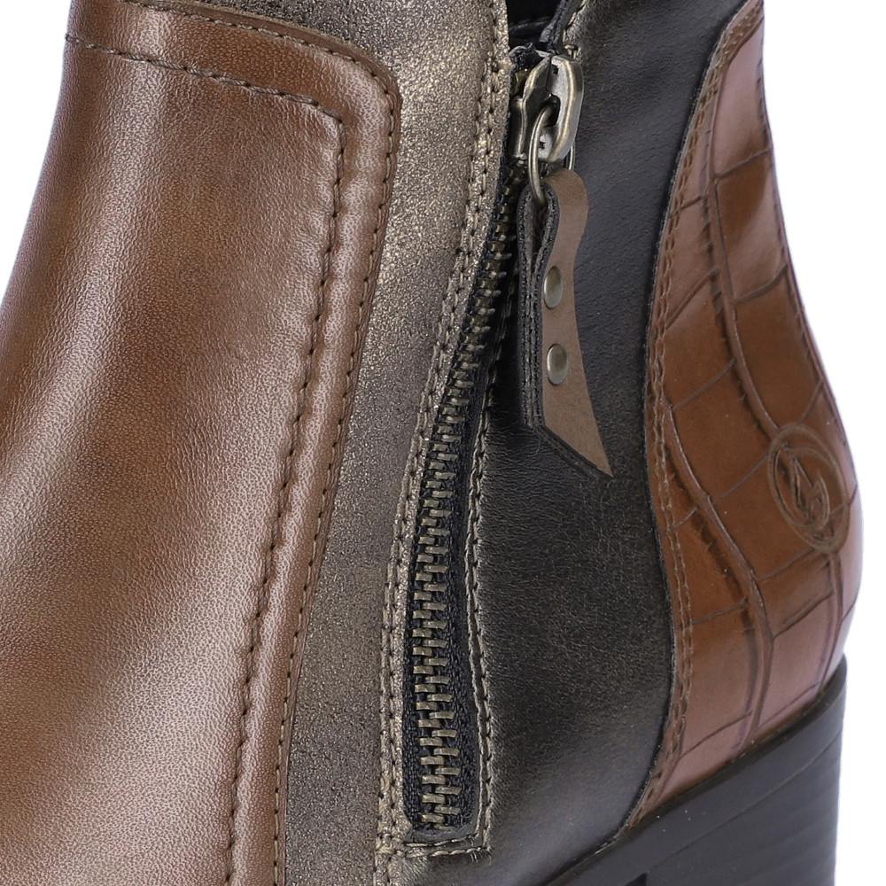 detail Dámská kotníková obuv REMONTE R5172-23 hnědá W4