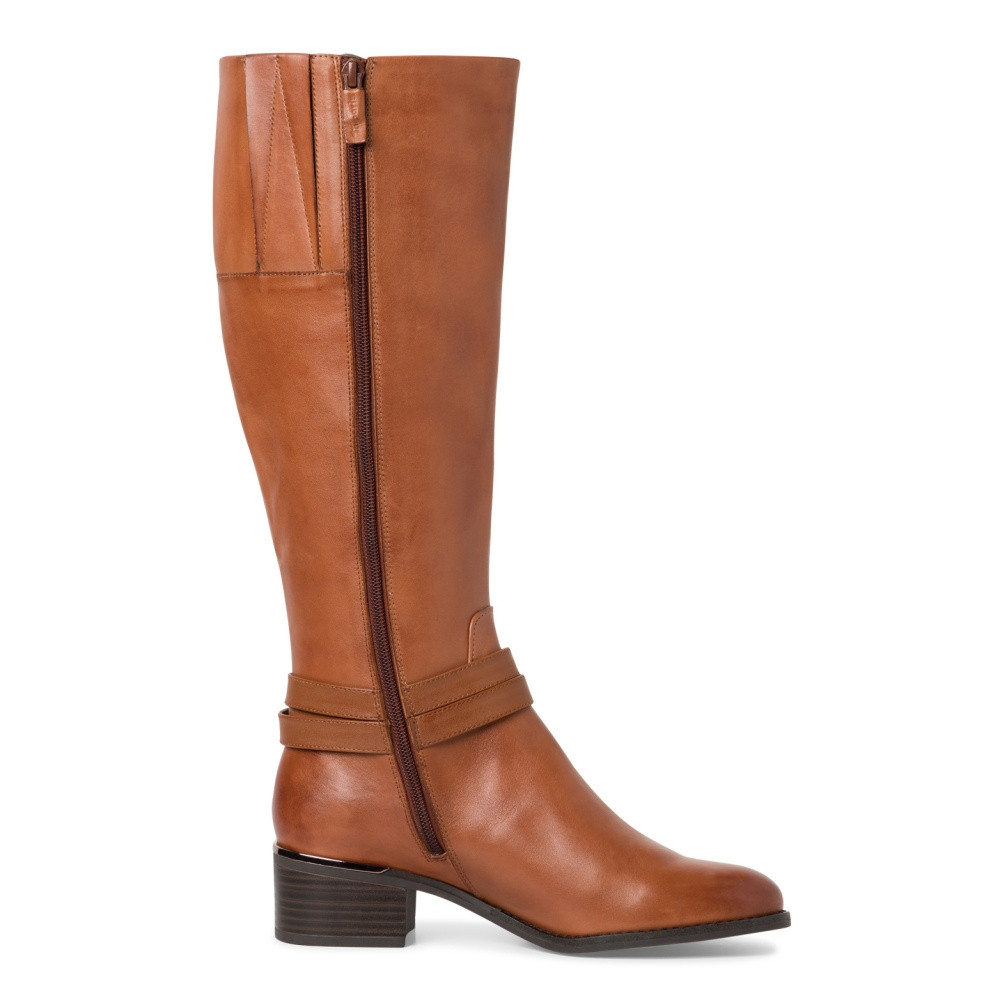 detail Dámské kozačky TAMARIS TAM-10303478-W2 hnědá