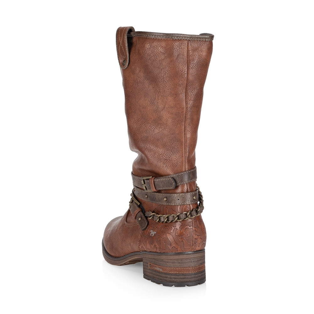 detail Dámské kozačky MUSTANG 1229605-307 hnědá W4