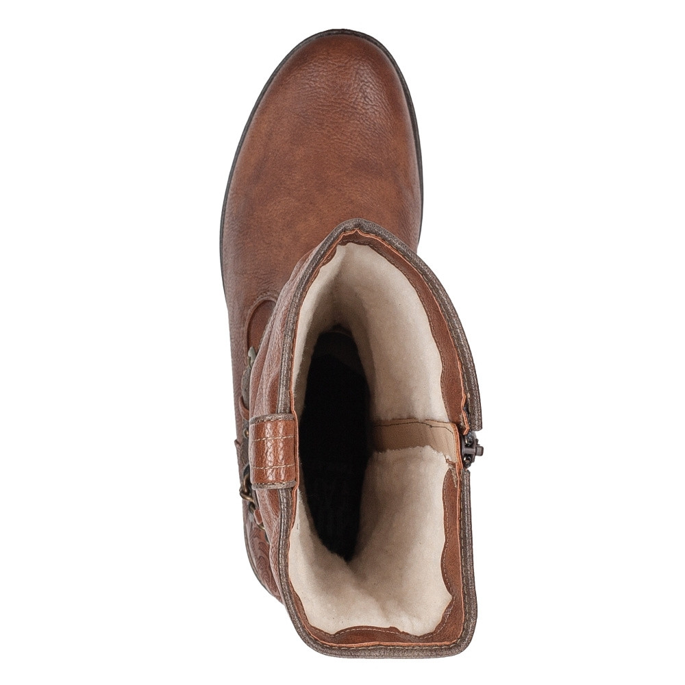 detail Dámské kozačky MUSTANG 1229605-307 hnědá W4