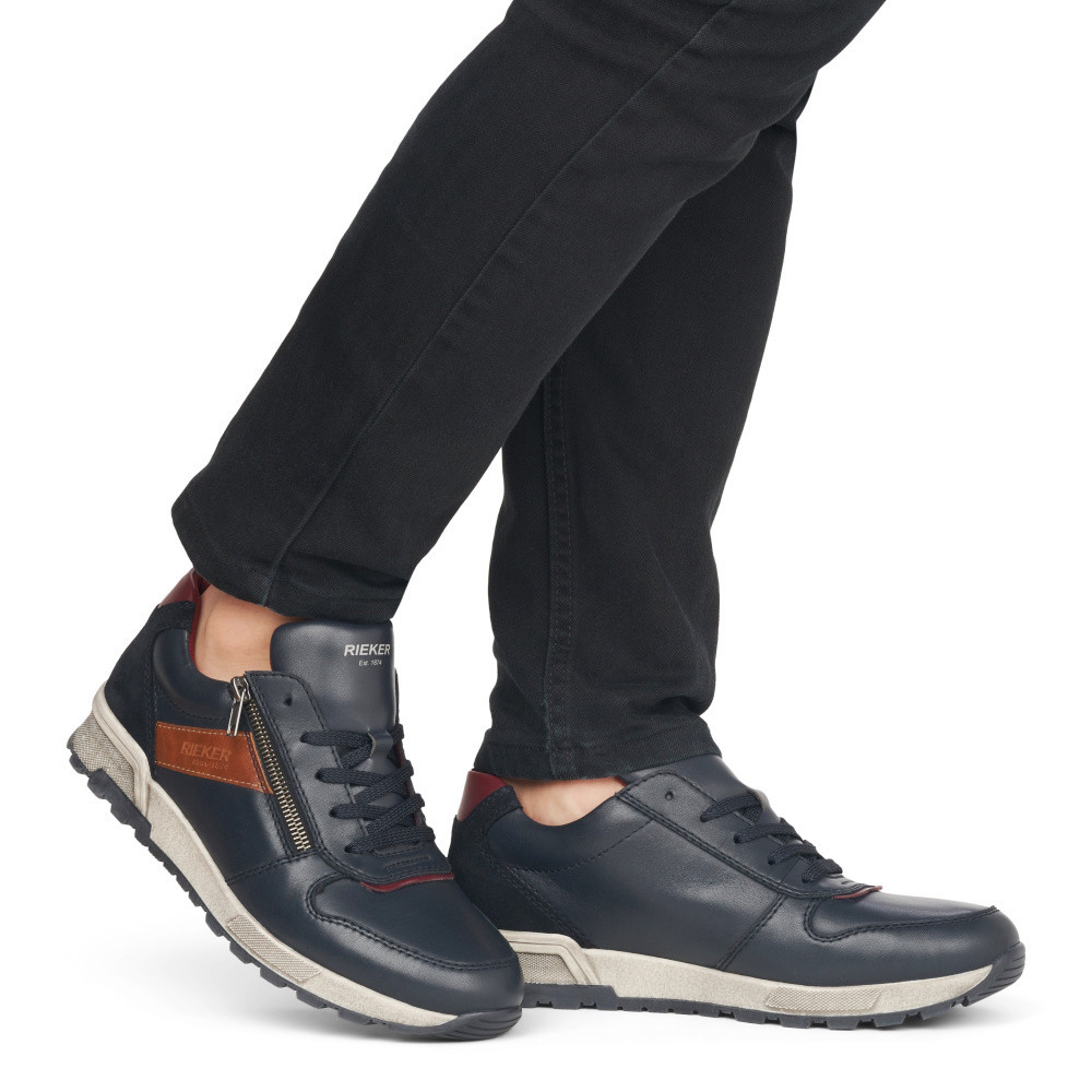 detail Pánské polobotky RIEKER 15103-14 modrá W3