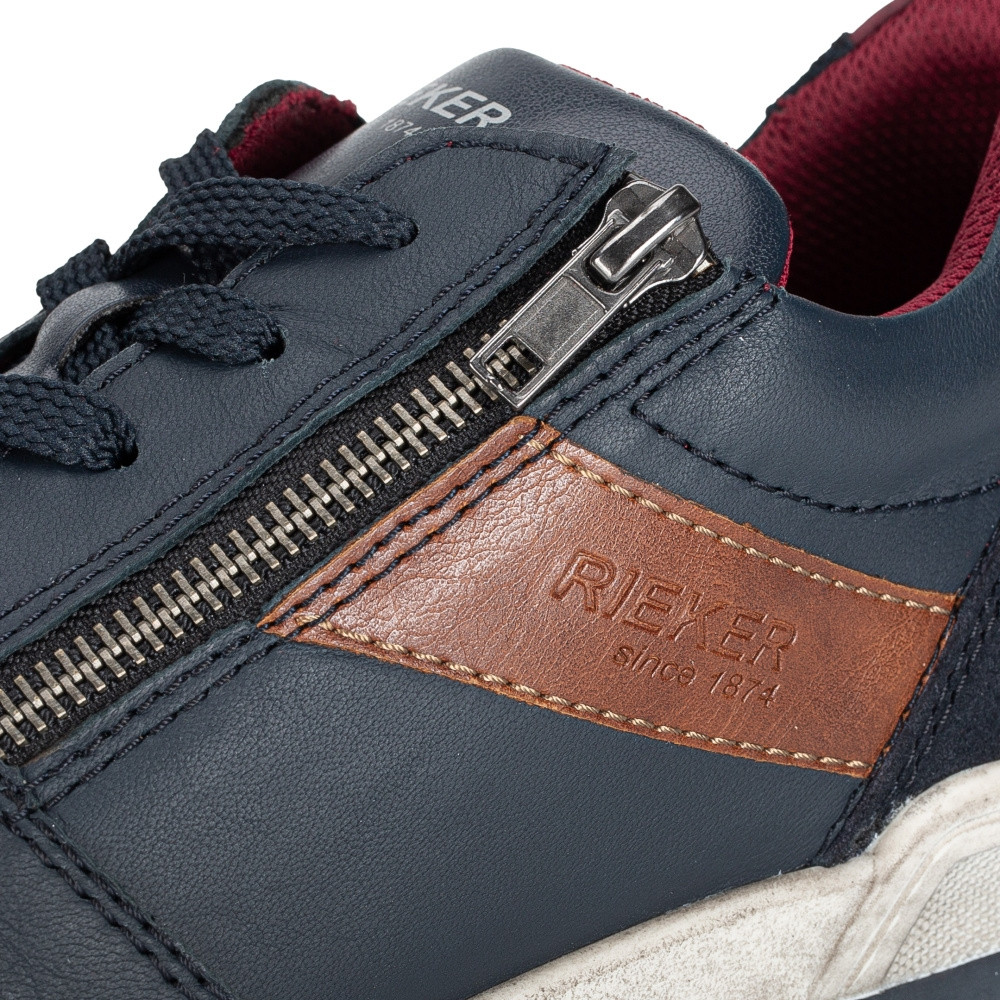 detail Pánské polobotky RIEKER 15103-14 modrá W3