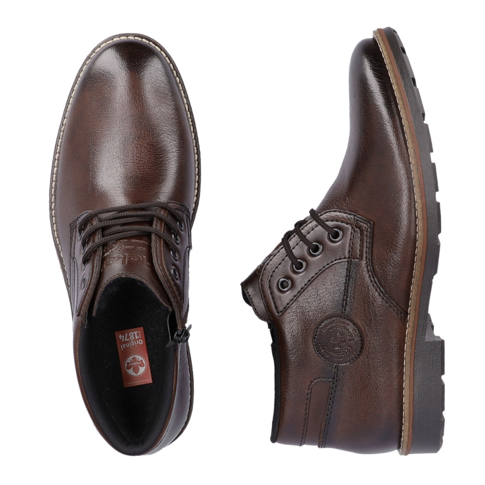 detail Pánská kotníková obuv RIEKER 15339-26 hnědá W3