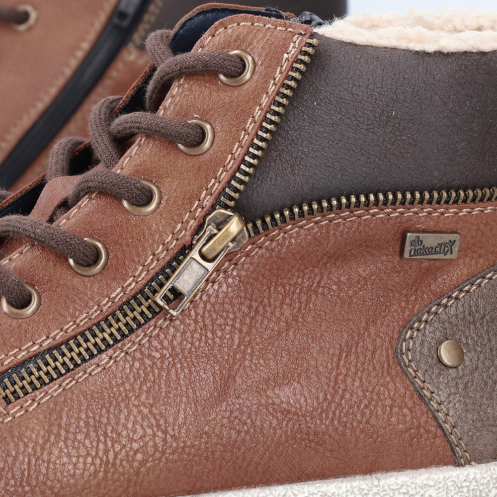 detail Pánska členková obuv RIEKER 30705-25 hnedá W3