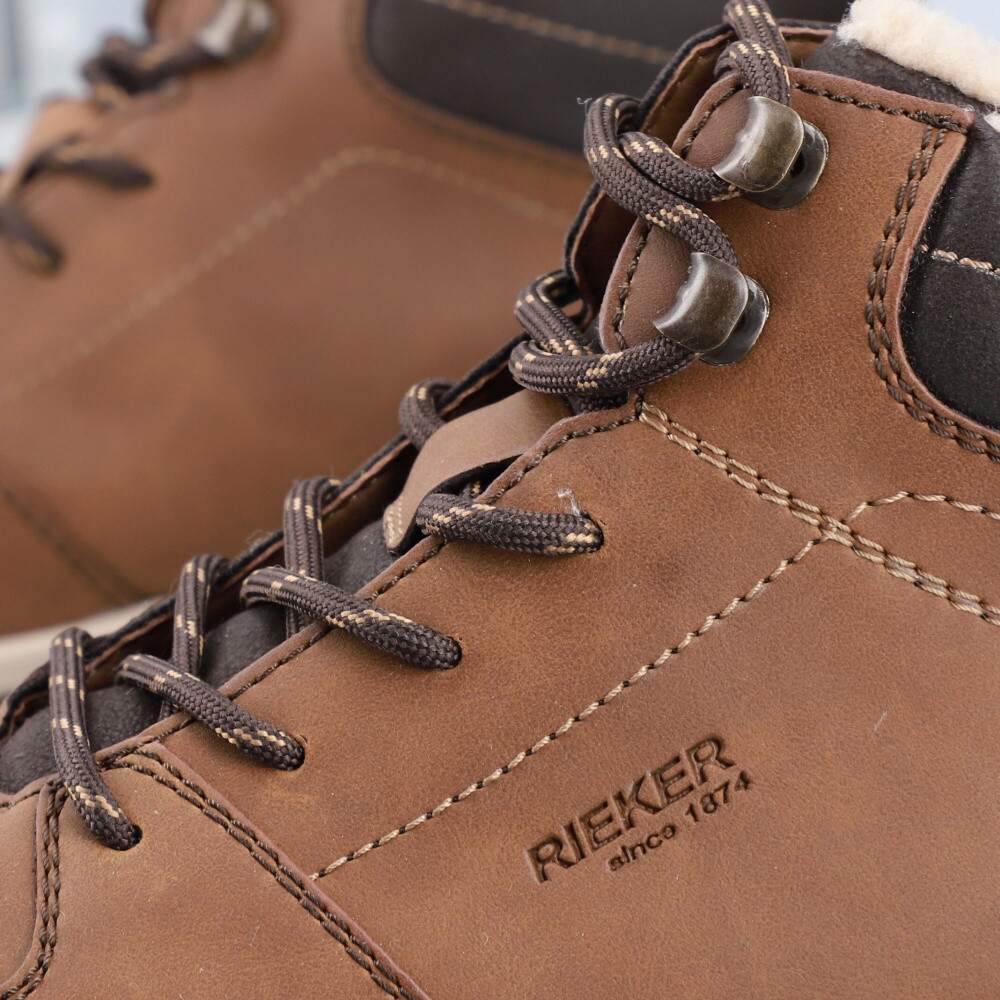 detail Pánská kotníková obuv RIEKER 35535-22 hnědá W3