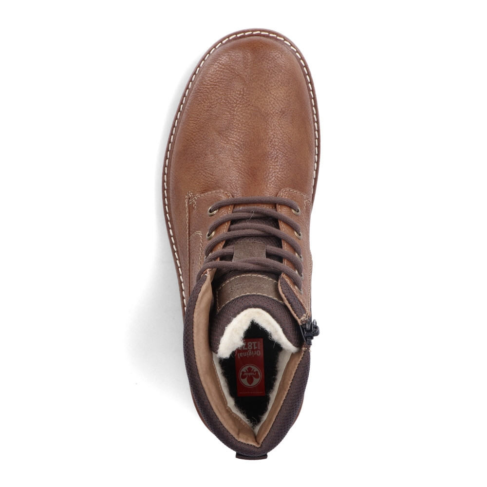 detail Pánská kotníková obuv RIEKER 38810-25 hnědá W3