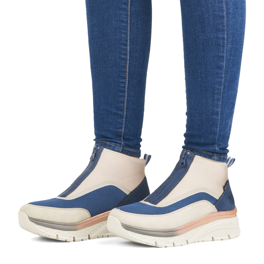 detail Dámská kotníková obuv RIEKER 48056-60 béžová W3