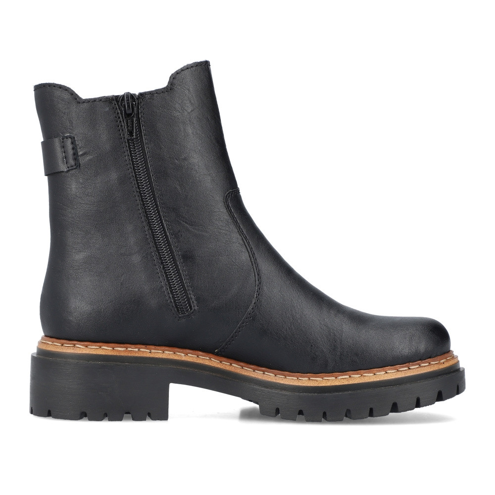 detail Dámská kotníková obuv RIEKER 72690-00 černá W3