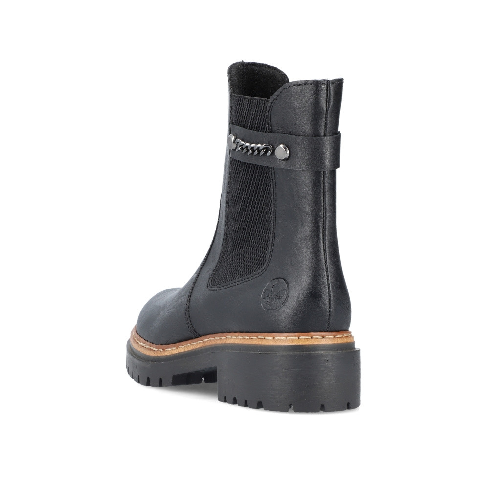 detail Dámská kotníková obuv RIEKER 72690-00 černá W3