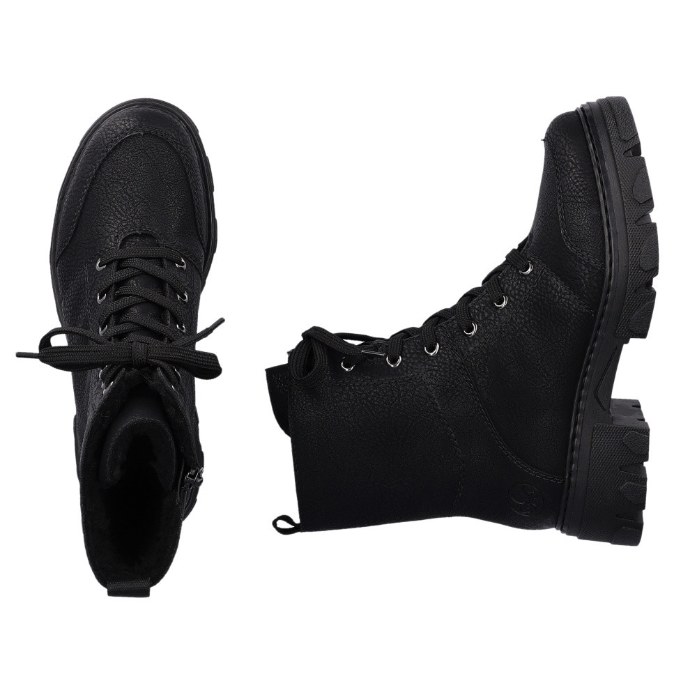 detail Dámská kotníková obuv RIEKER 74605-00 černá W3