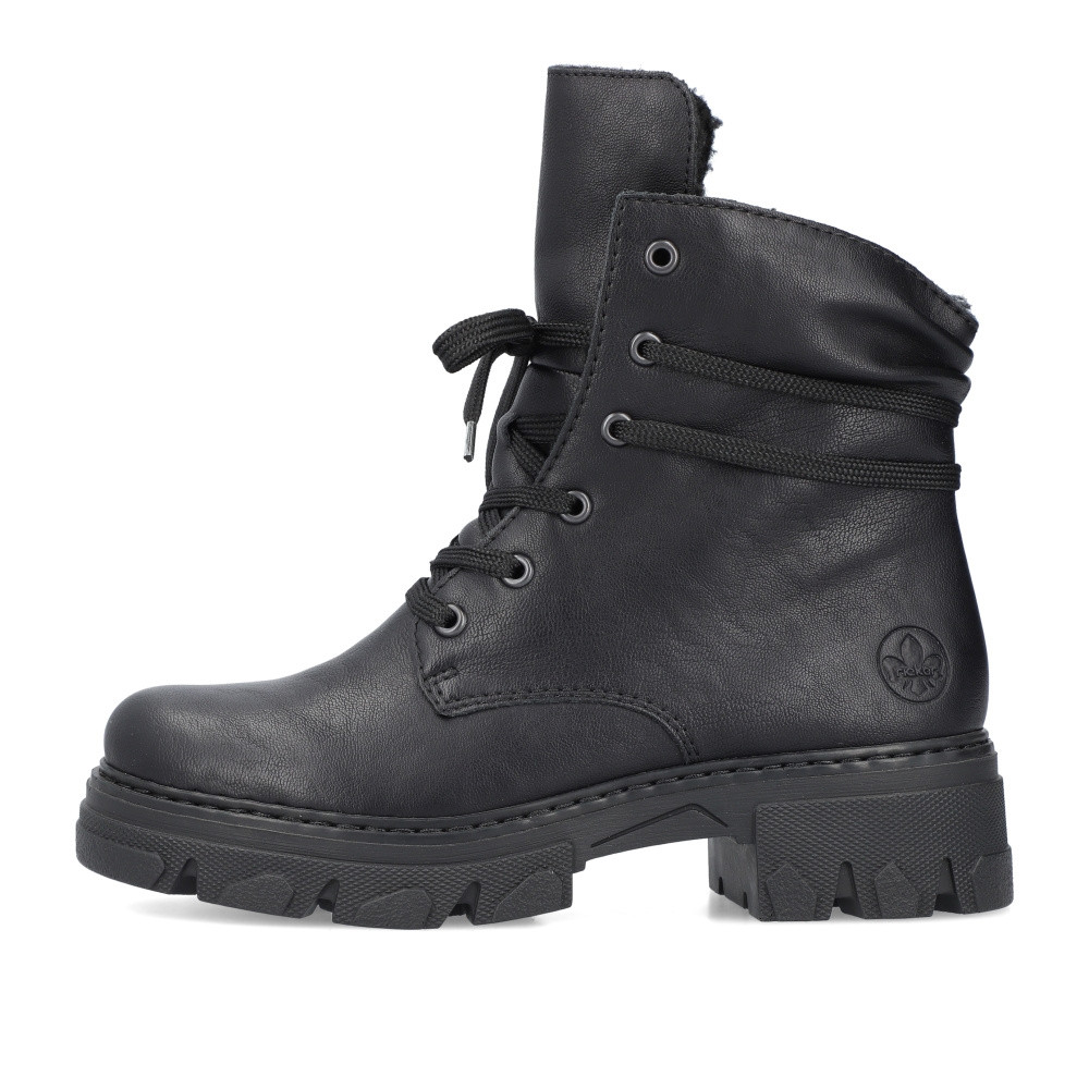 detail Dámská kotníková obuv RIEKER 74624-00 černá W3