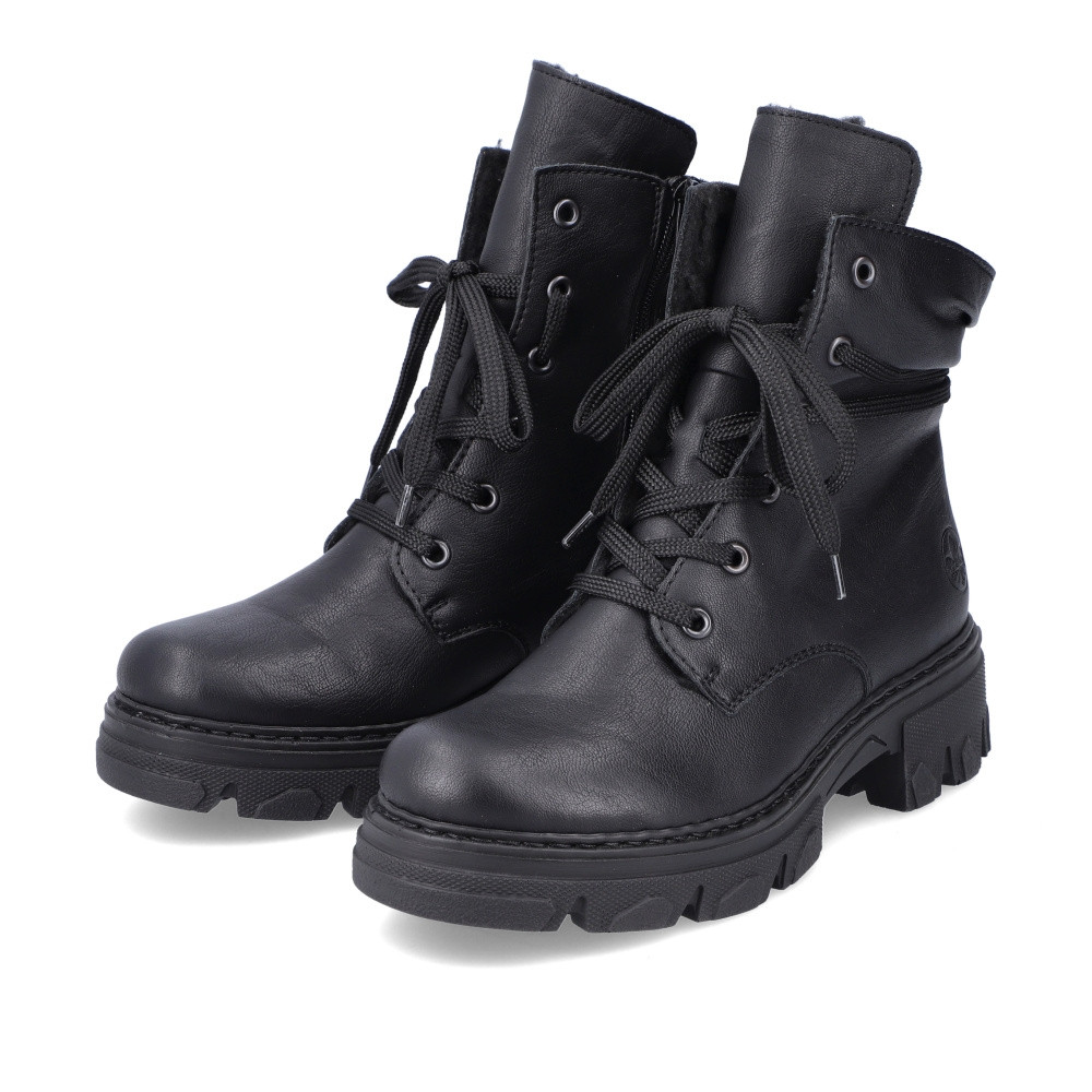 detail Dámská kotníková obuv RIEKER 74624-00 černá W3