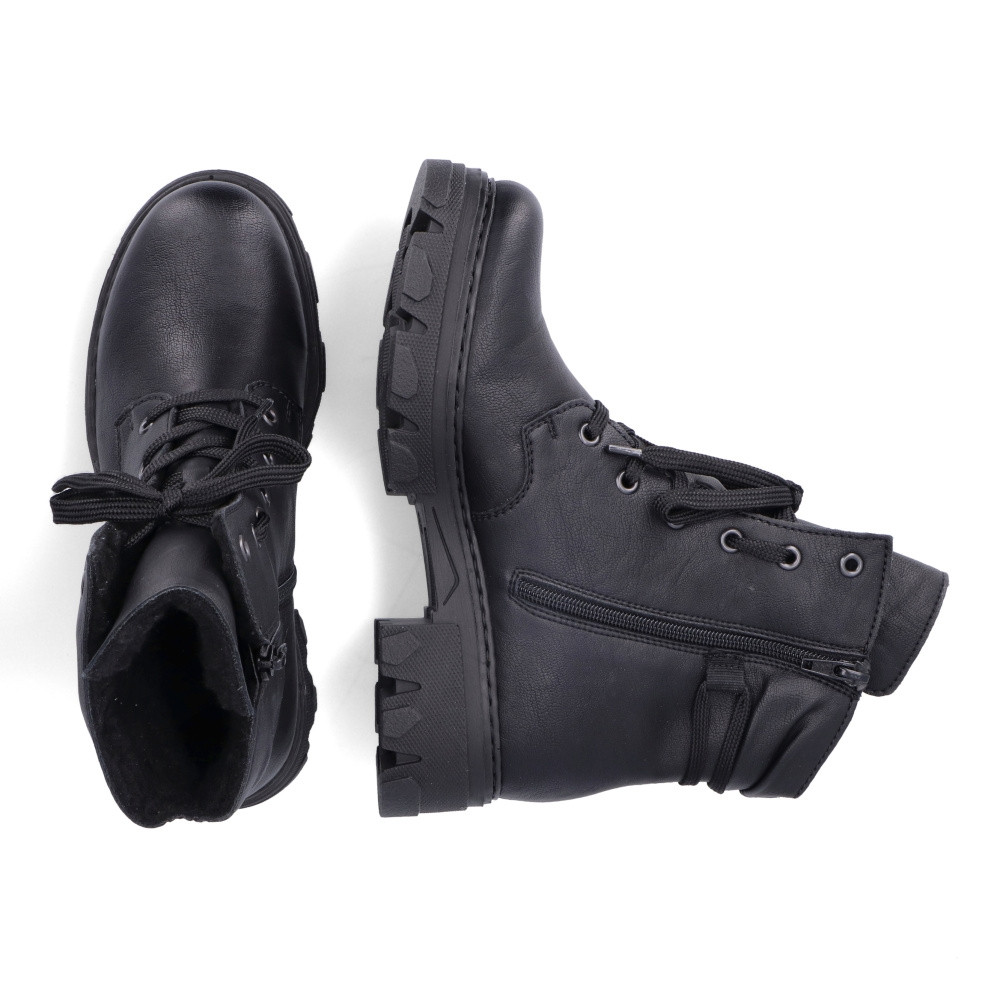 detail Dámská kotníková obuv RIEKER 74624-00 černá W3