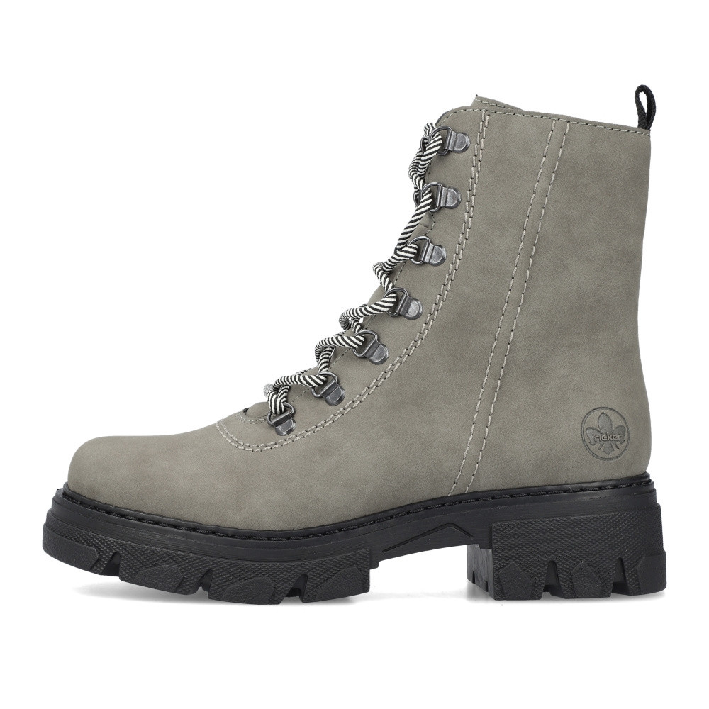 detail Dámská kotníková obuv RIEKER 74643-52 zelená W3