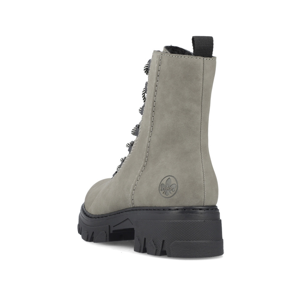 detail Dámská kotníková obuv RIEKER 74643-52 zelená W3