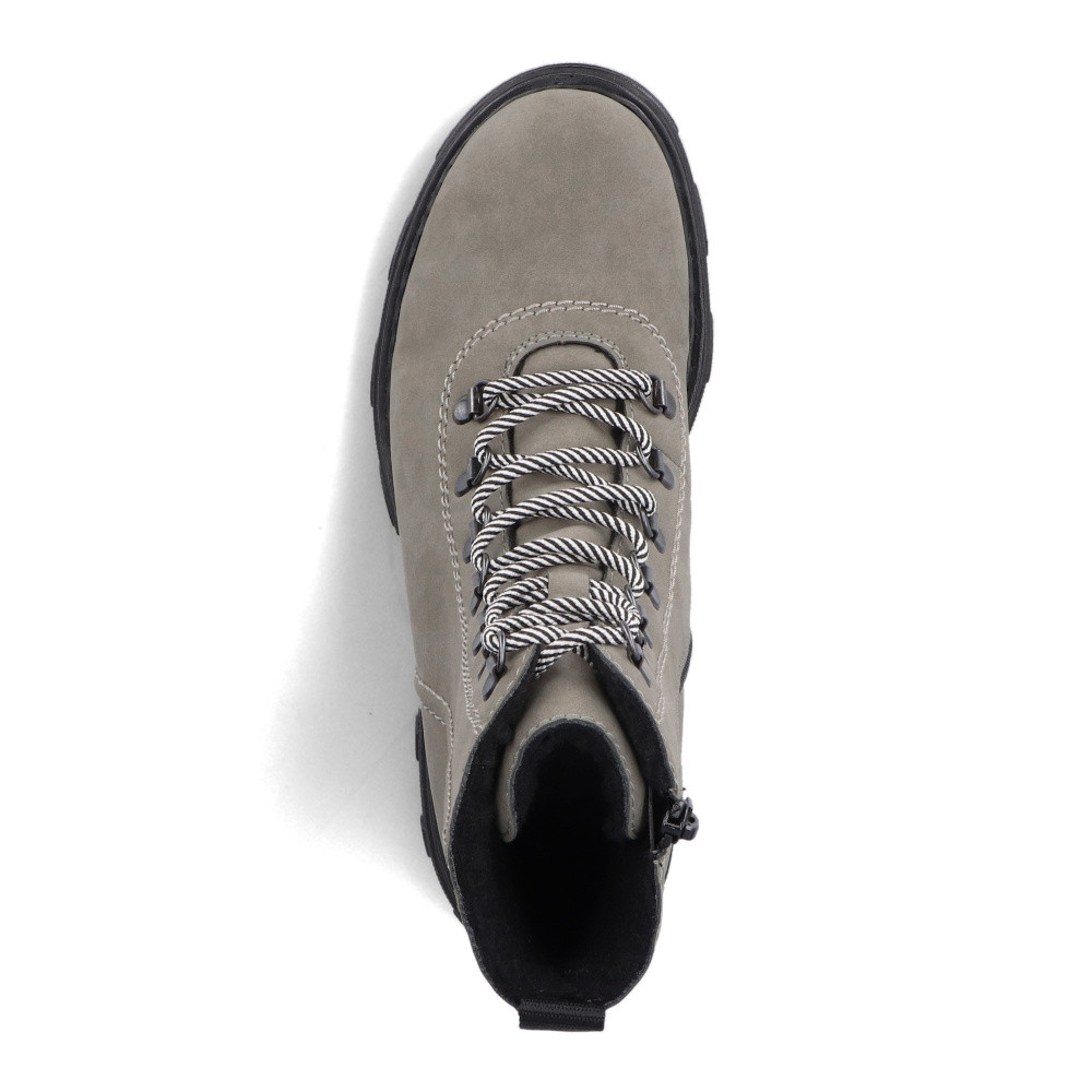 detail Dámská kotníková obuv RIEKER 74643-52 zelená W3