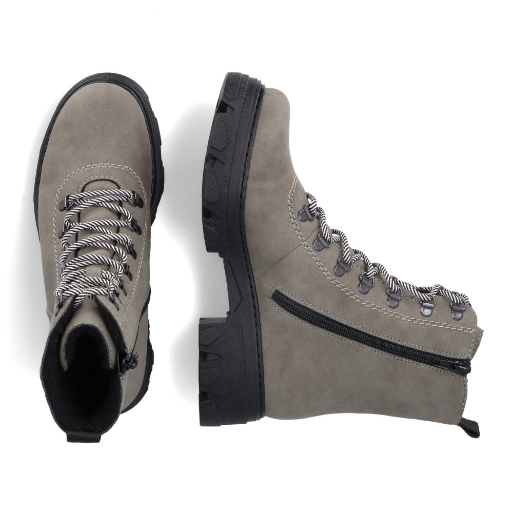 detail Dámská kotníková obuv RIEKER 74643-52 zelená W3