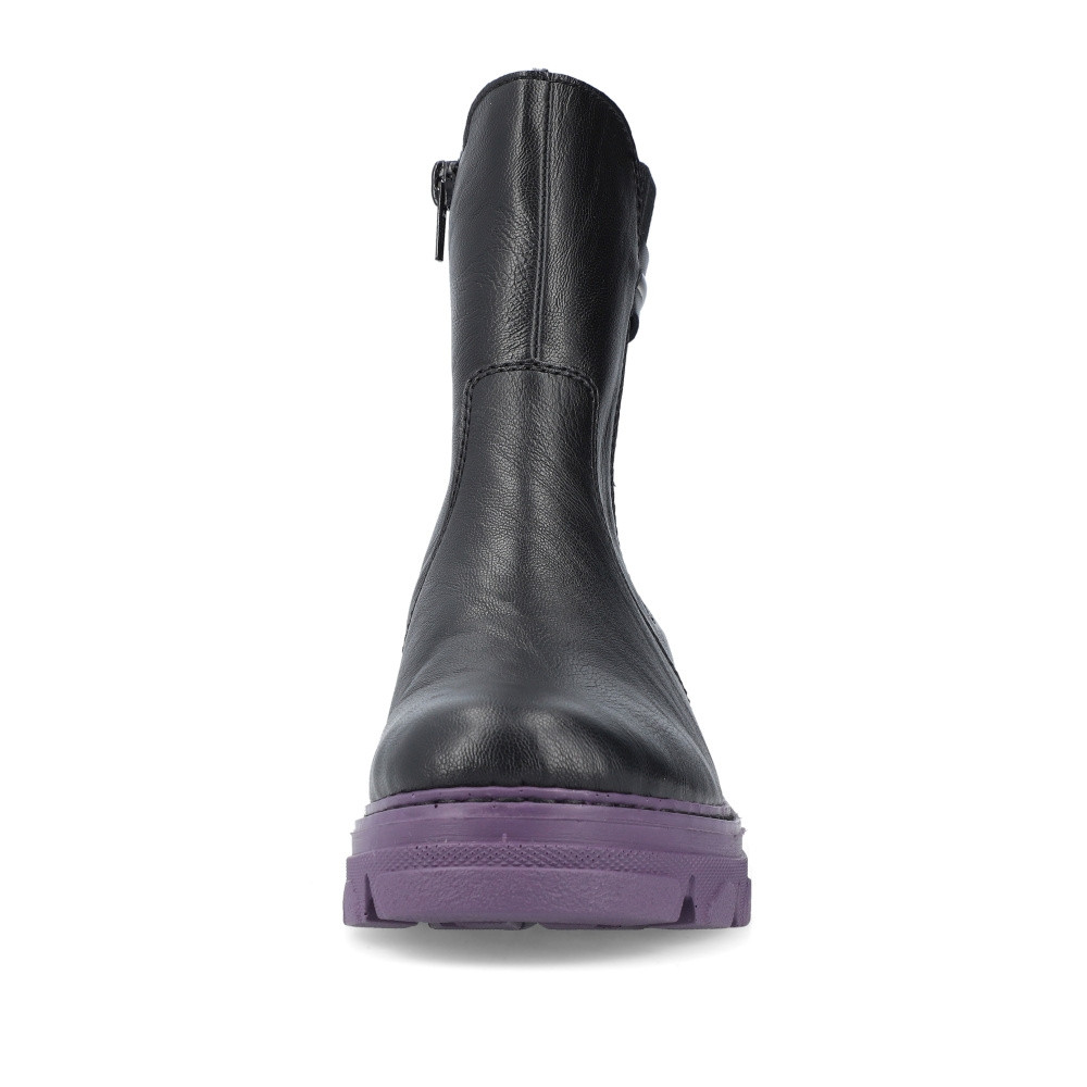 detail Dámská kotníková obuv RIEKER 74690-00 černá W3