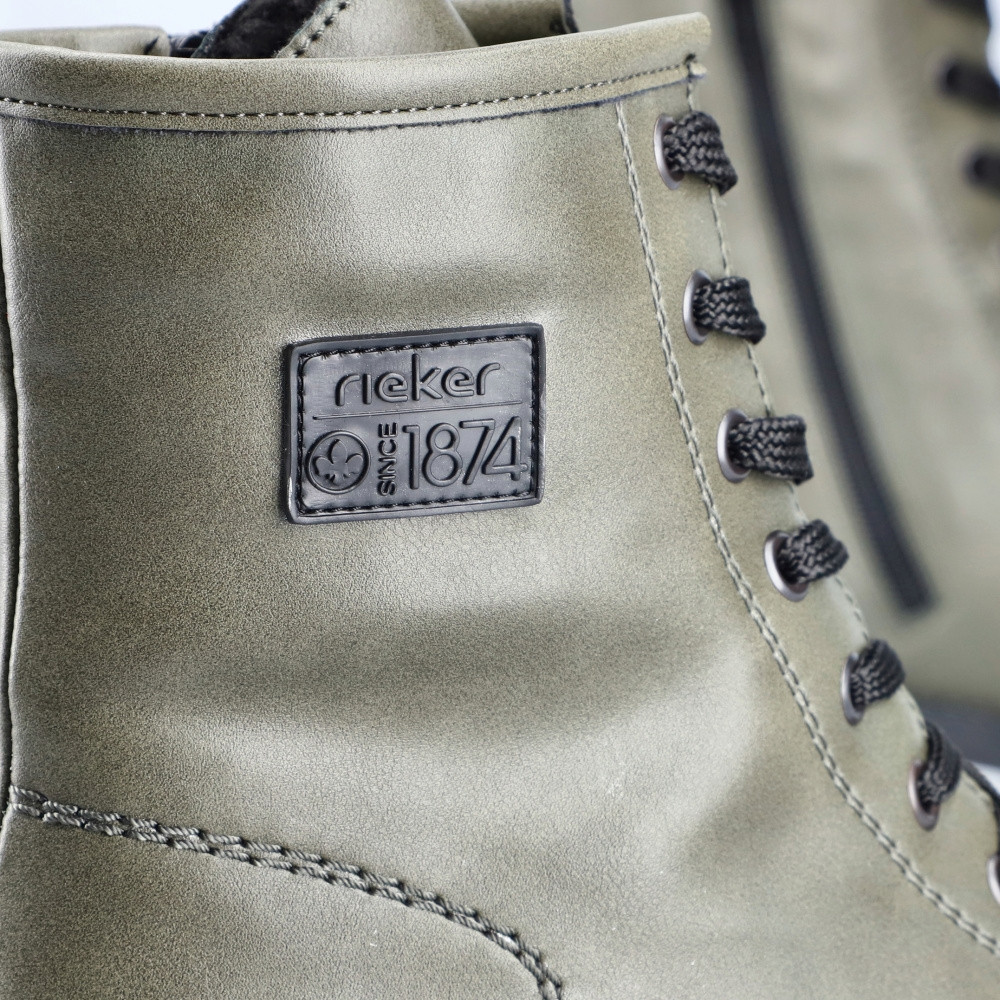 detail Dámská kotníková obuv RIEKER 78510-54 zelená W3