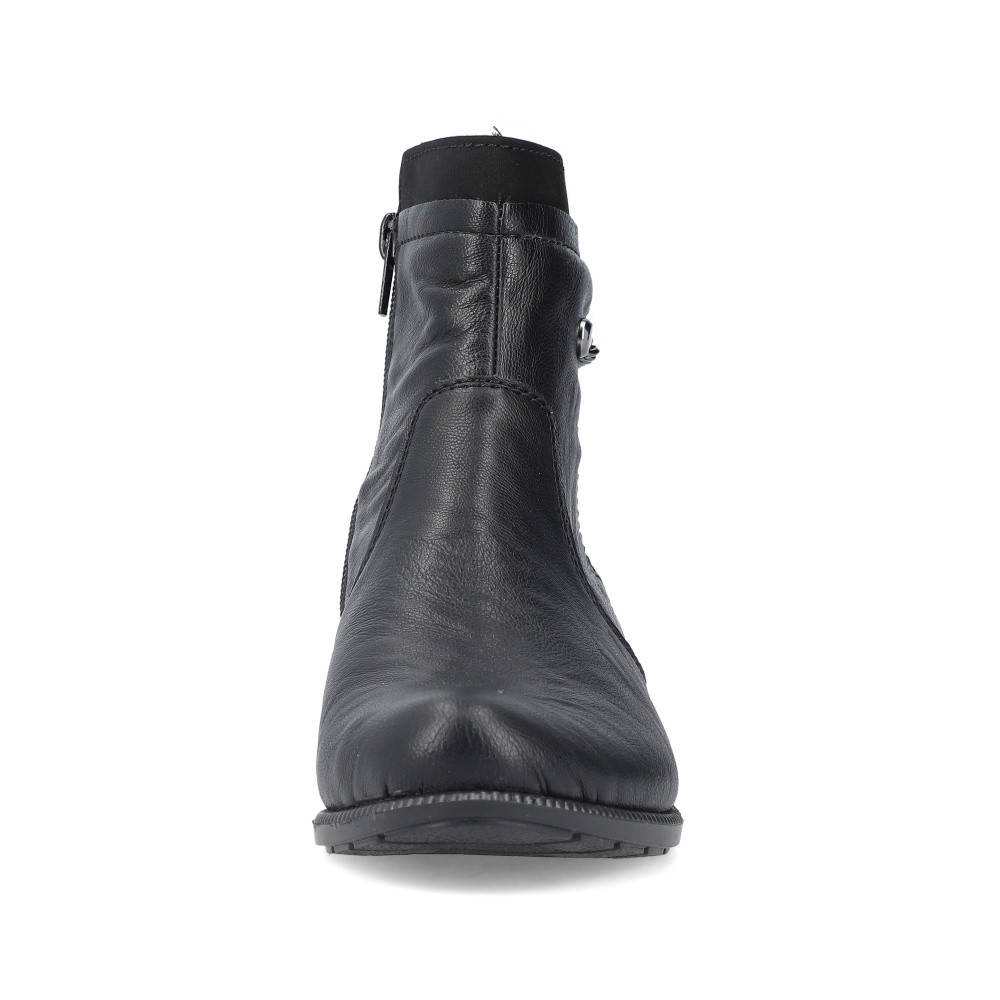 detail Dámska členková obuv RIEKER 78660-00 čierna W3