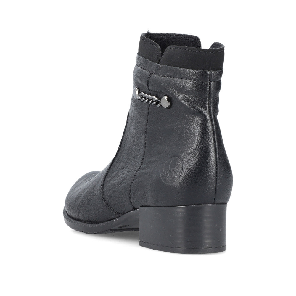 detail Dámska členková obuv RIEKER 78660-00 čierna W3