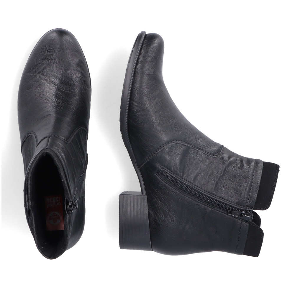 detail Dámska členková obuv RIEKER 78660-00 čierna W3