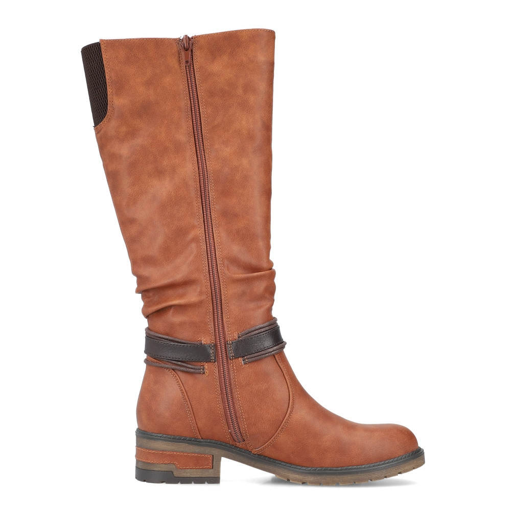 detail Dámské kozačky RIEKER 91694-24 hnědá W3