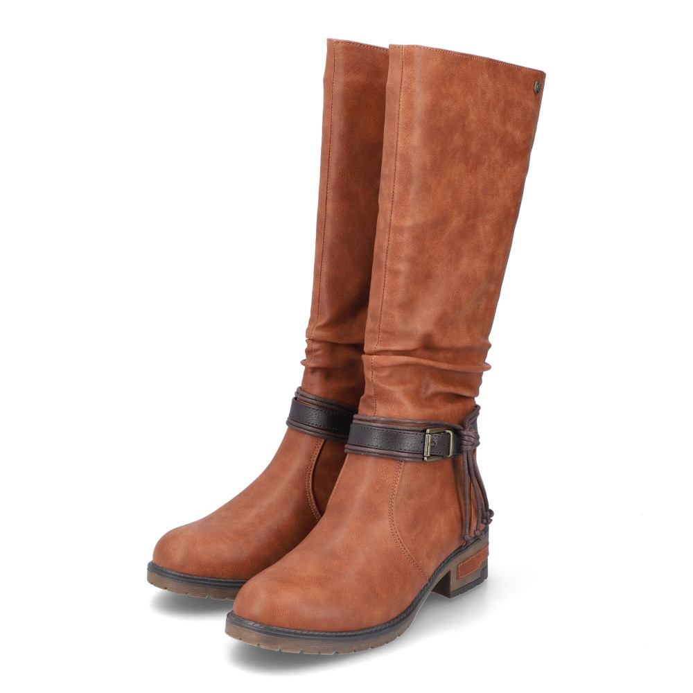 detail Dámské kozačky RIEKER 91694-24 hnědá W3