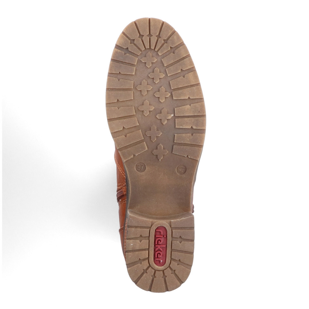 detail Dámské kozačky RIEKER 91694-24 hnědá W3