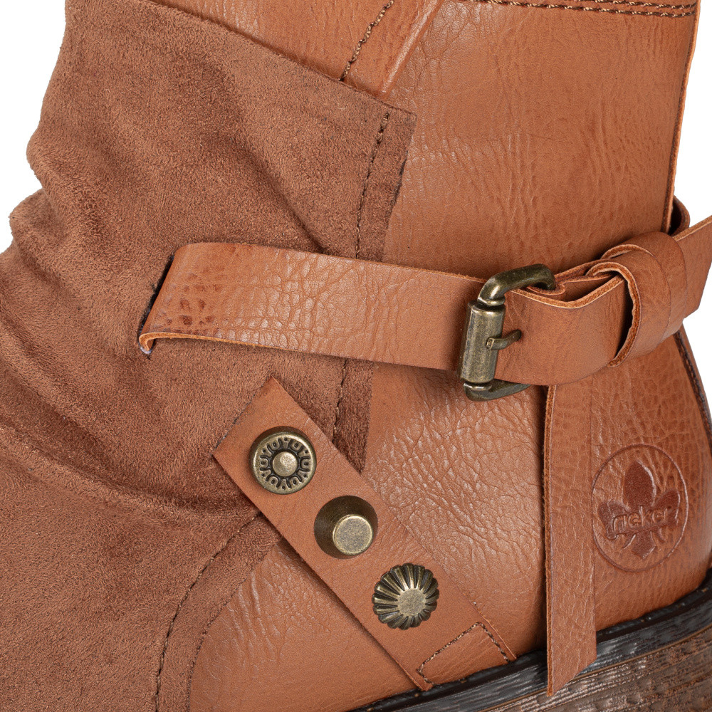 detail Dámska členková obuv RIEKER 92264-24 hnedá W3