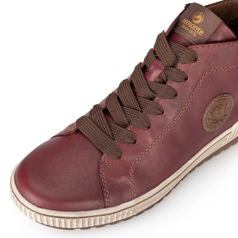 detail Dámská kotníková obuv REMONTE D0771-35 červená W3