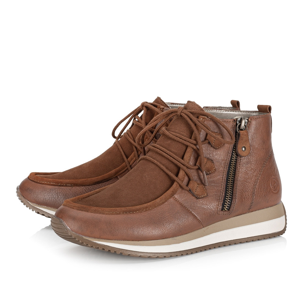 detail Dámská kotníková obuv REMONTE D0H70-24 hnědá W3