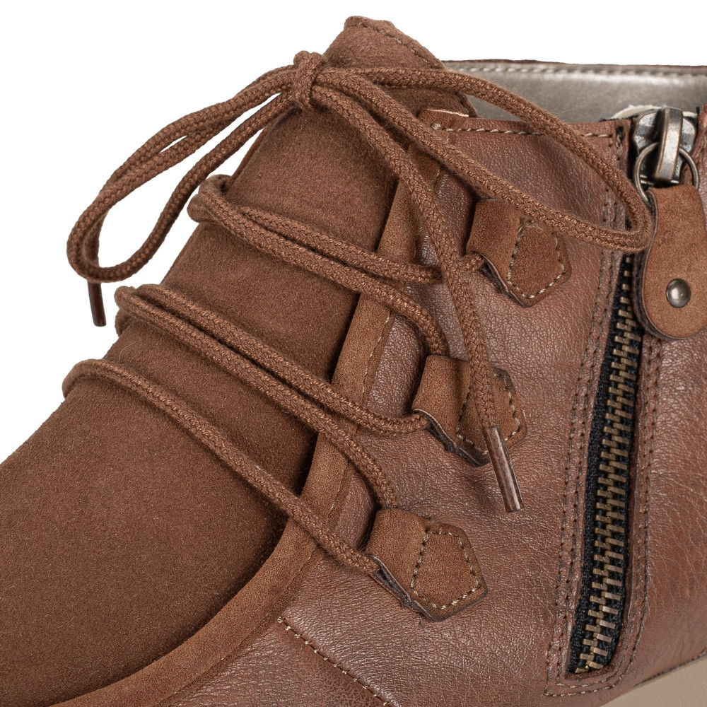 detail Dámská kotníková obuv REMONTE D0H70-24 hnědá W3