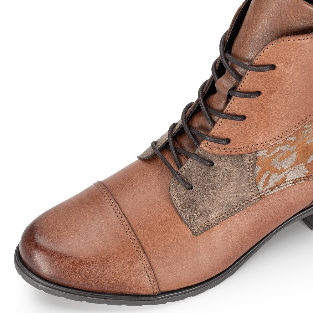 detail Dámská kotníková obuv REMONTE D6882-22 hnědá W3