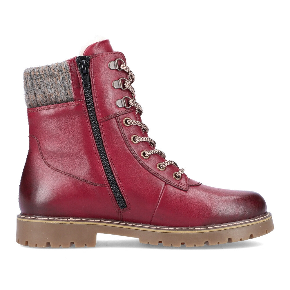 detail Dámská kotníková obuv REMONTE D9378-35 červená W4