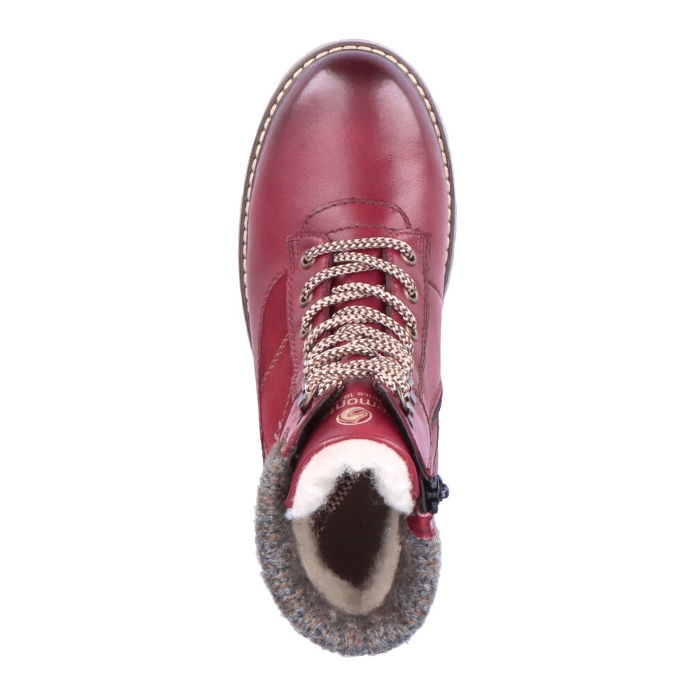 detail Dámská kotníková obuv REMONTE D9378-35 červená W4