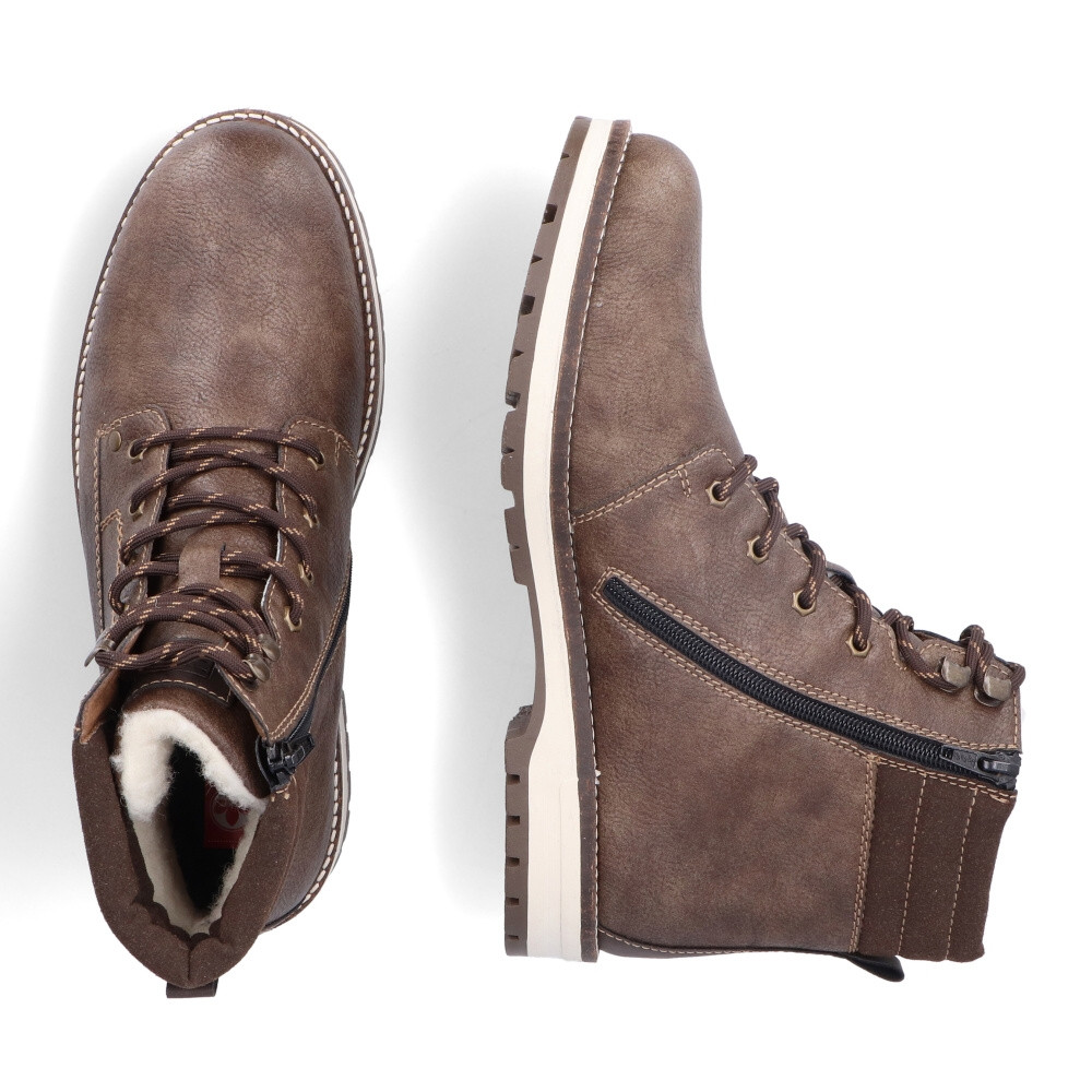 detail Pánská kotníková obuv RIEKER F3944-24 hnědá W3