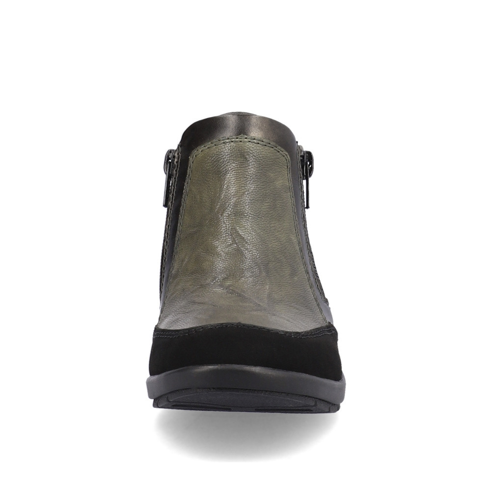 detail Dámská kotníková obuv RIEKER L4851-52 zelená W3