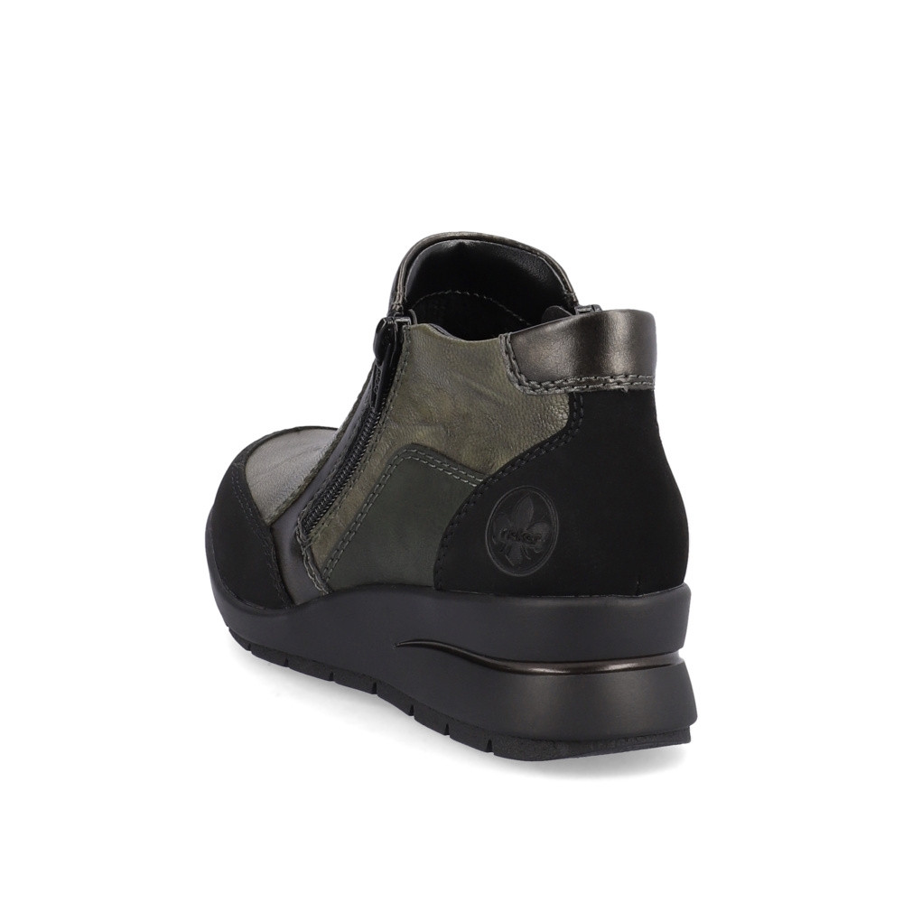 detail Dámská kotníková obuv RIEKER L4851-52 zelená W3